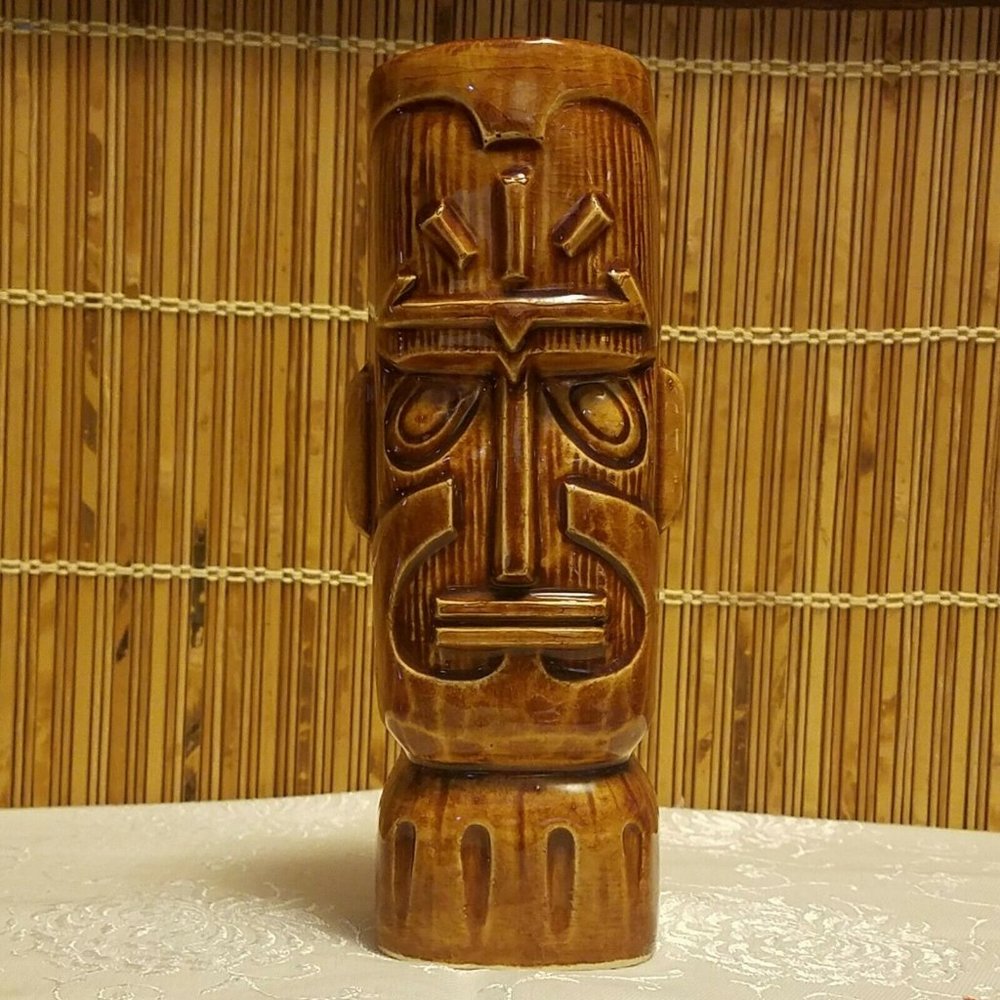 Otagiri Kon Tiki Mug Brown Cocktail Rum Face Bar